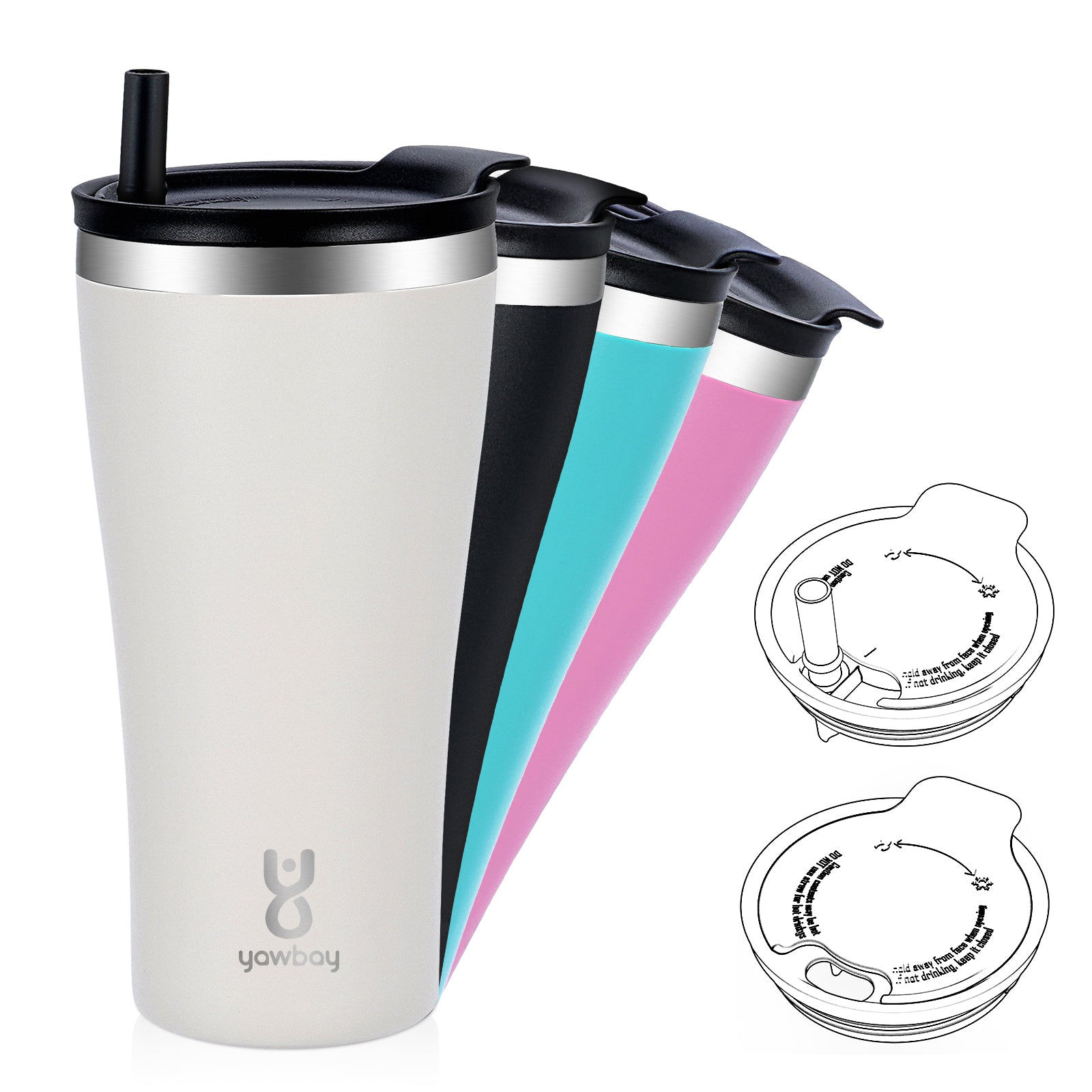 20oz Yawbay's Dual Sip Tumbler