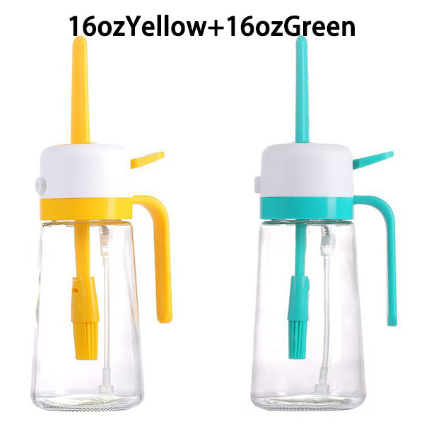 16oz 2-in-1 Oil Sprayer & Brush Set