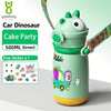T-Rex 316 Cute Baby Handle & Strap Portable Insulated Straw Cup | Stainless Steel Baby Bottle | Infant Training Cup