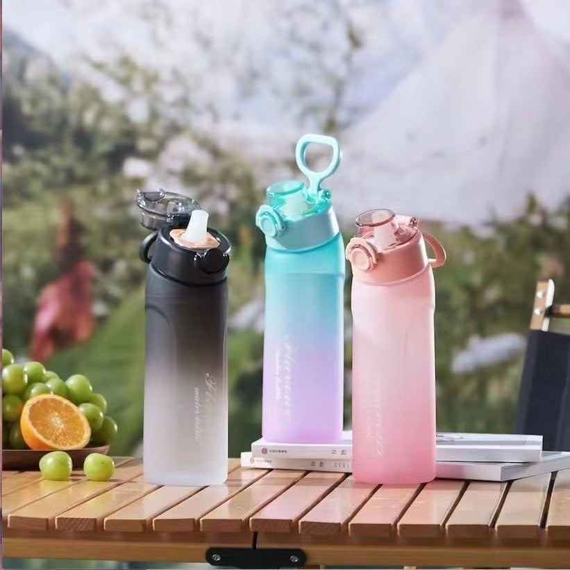 Dual-Color Straw Water Bottle for Kids