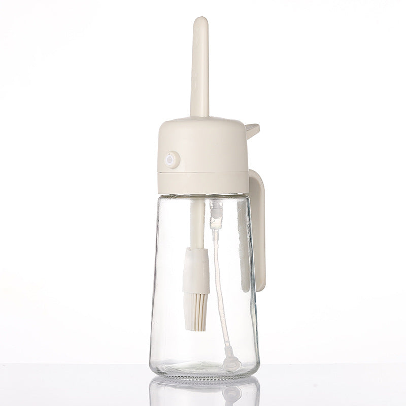 New Product: Dual-Purpose (Spray & Brush) Oil Container - Featuring Silicone Brush, Multi-Function, Oil-Leakage-Proof Design, Kitchen Glass Oil Sprayer