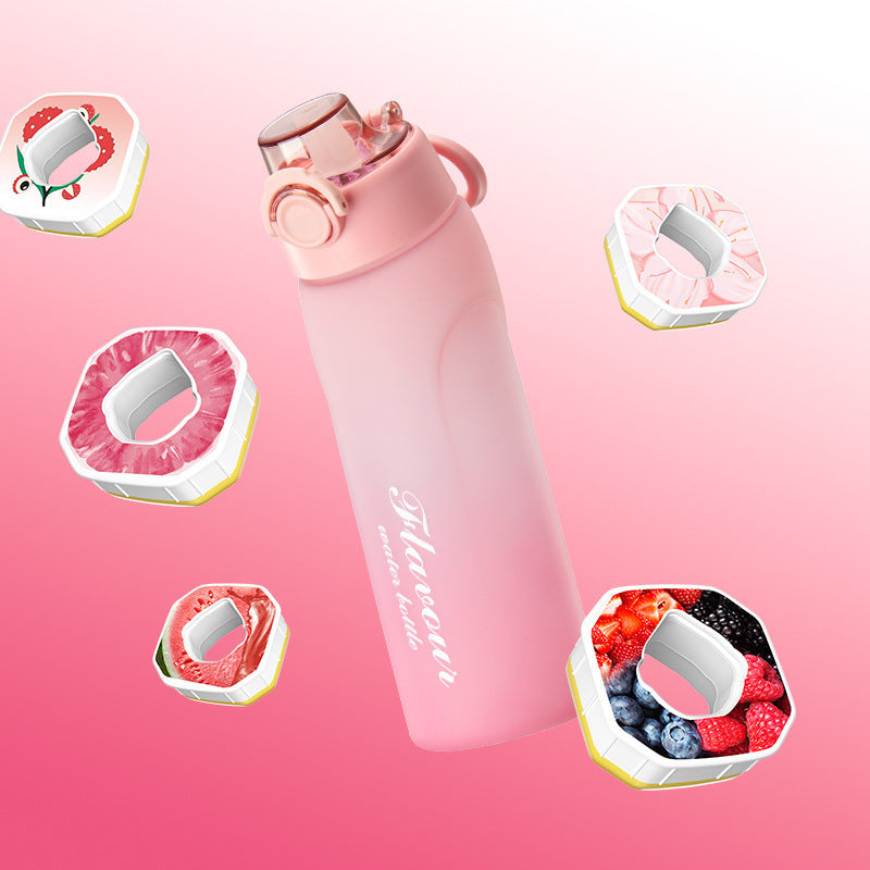 Dual-Color Straw Water Bottle for Kids