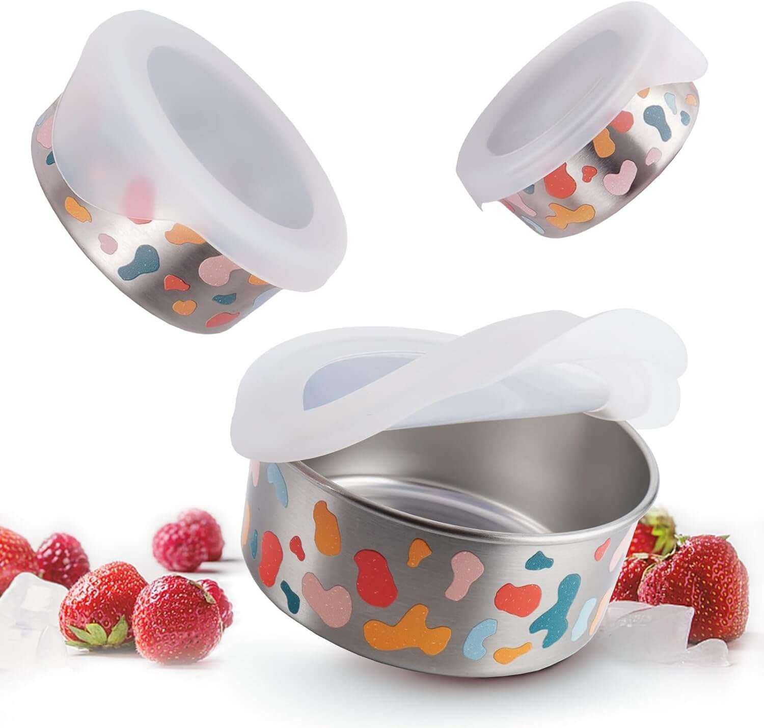 Snack Container Set - Silicone Lids - YAWBAY