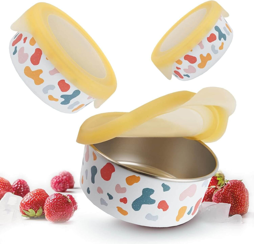 Snack Container Set - Silicone Lids - YAWBAY