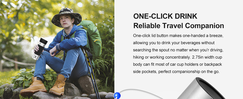 360° Push-to-Sip Travel Mug