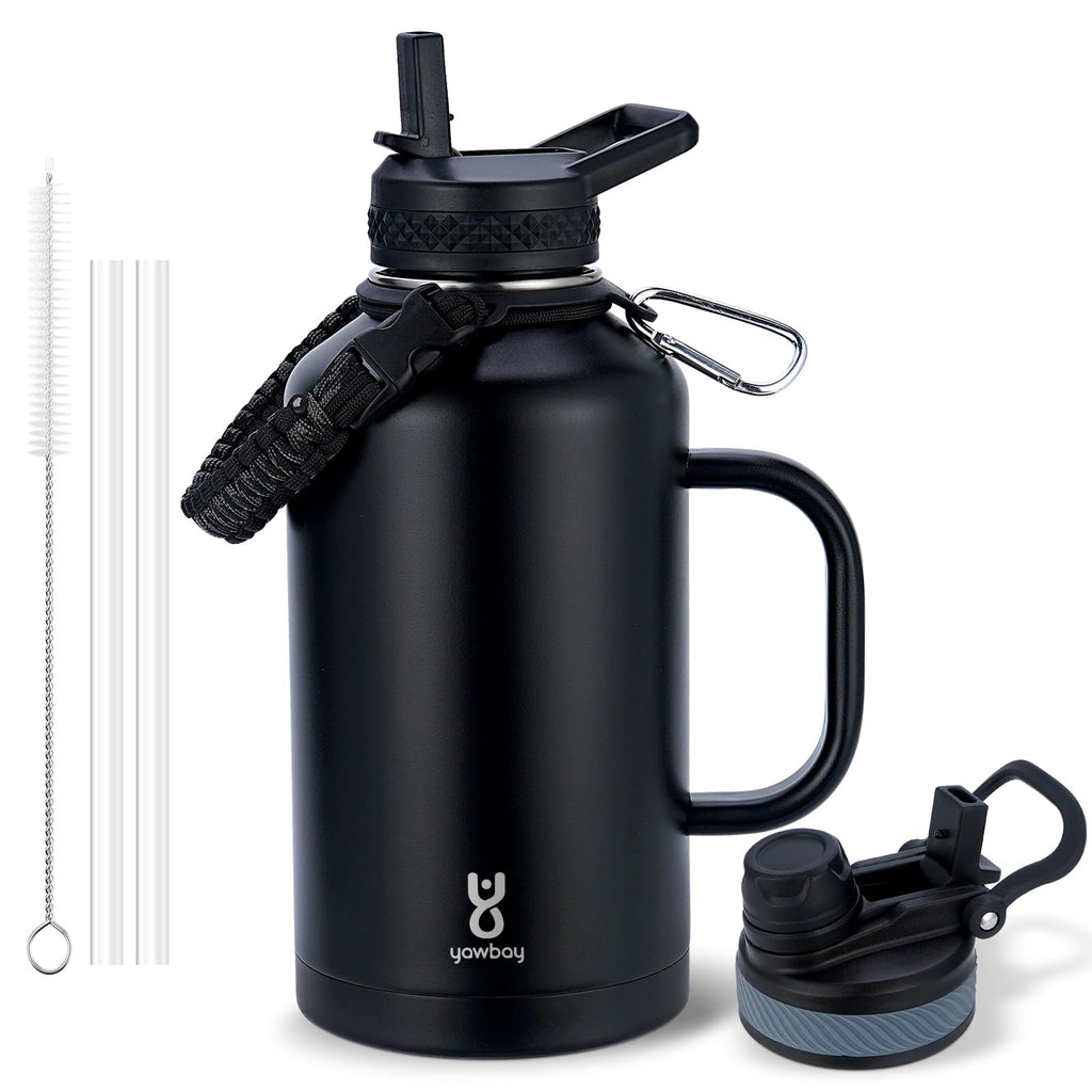64 oz Insulated Water Jug with 2-in-1 Lids
