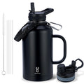 64 oz Insulated Water Jug with 2-in-1 Lids