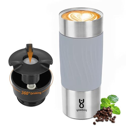 360° Push-to-Sip Travel Mug