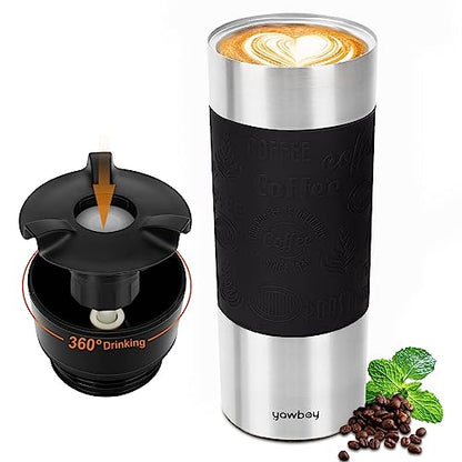 360° Push-to-Sip Travel Mug