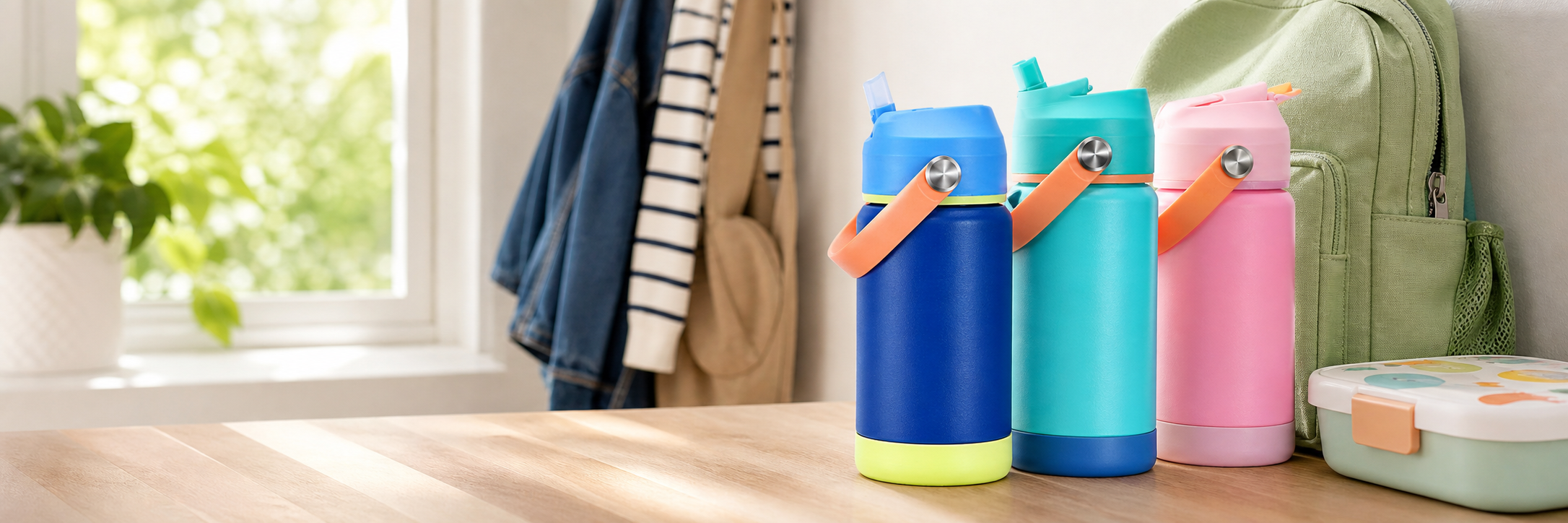 YAWBAY kids insulated bottles for school and lunch